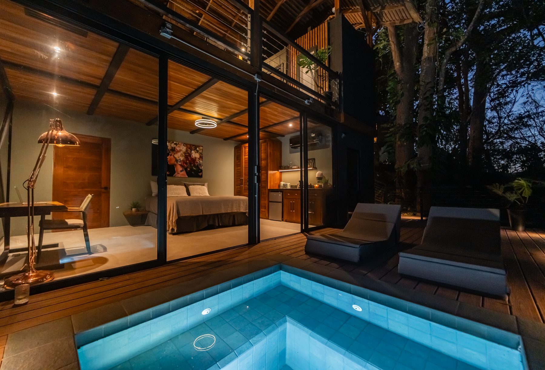Casa Serenity bedroom and private plunge pool